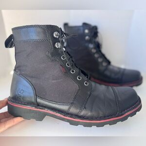 Chrome Industries Black Leather Lace Up Combat Boots Men’s Size 10.5